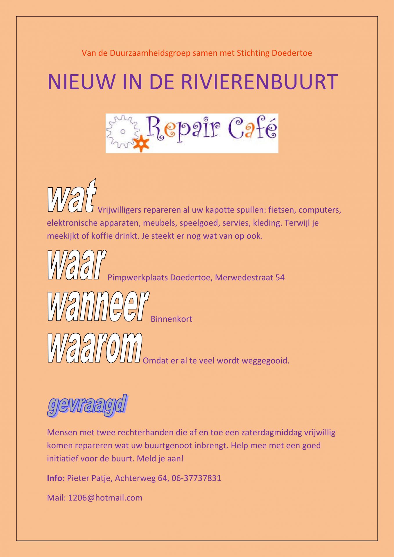 flyer repaircafe